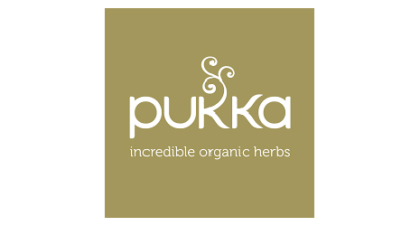 Pukka herbs logo reading: pukka - incredible organic herbs