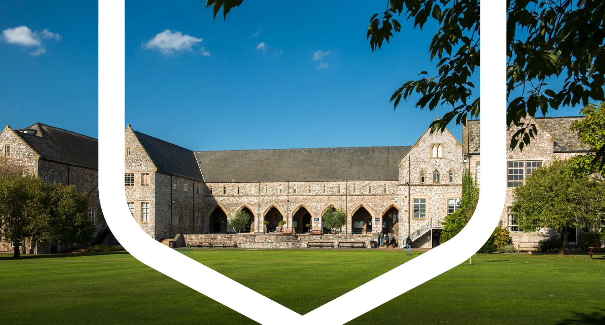 View of the north cloisters on st luke's campus.