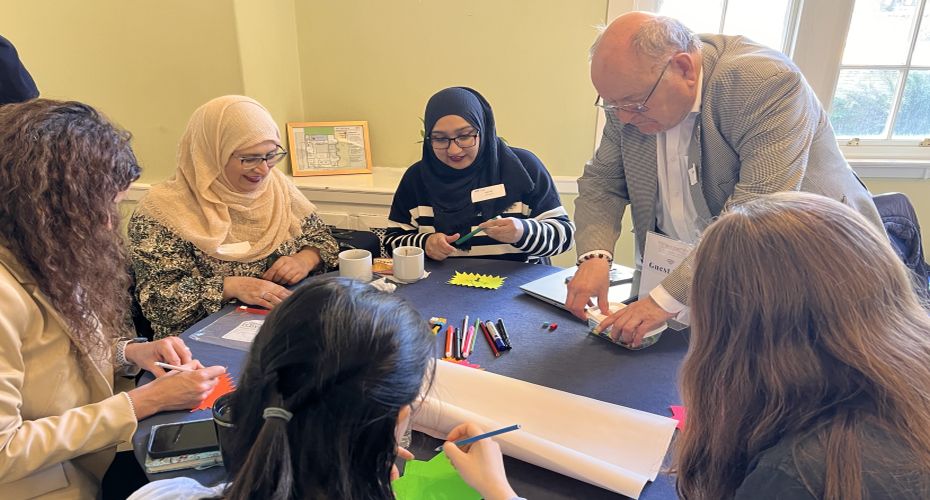 People sitting around a table working