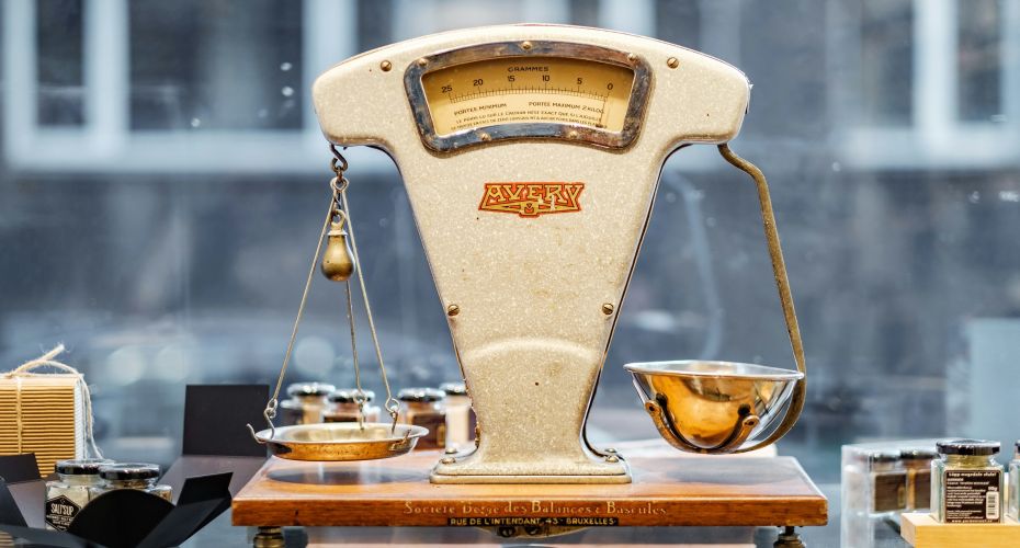 Old fashioned weighing scales
