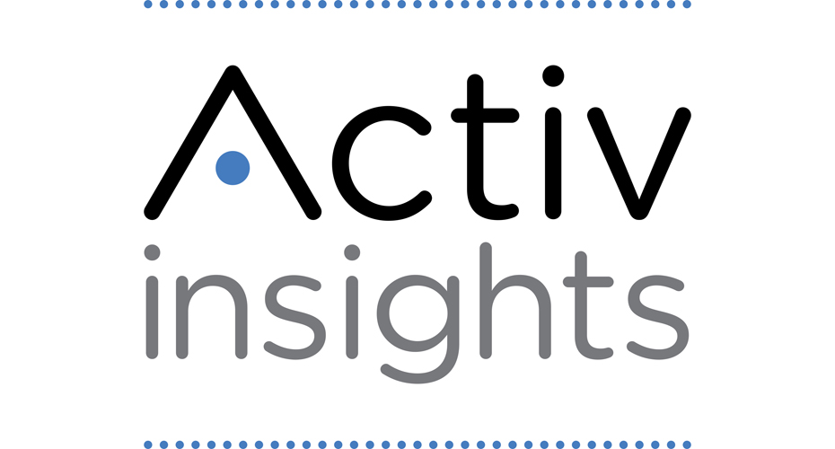 ActivInsights logo: black text on a white background